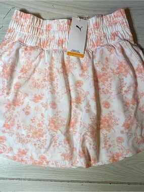 Puma Skort Womens Small Multi Floral Lined Performance Running NWT!